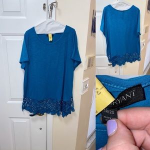 Plus size lane Bryant turquoise top